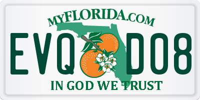 FL license plate EVQD08