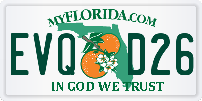 FL license plate EVQD26