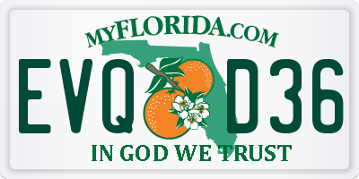 FL license plate EVQD36