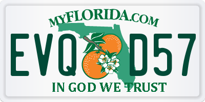 FL license plate EVQD57