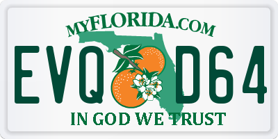 FL license plate EVQD64