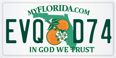 FL license plate EVQD74