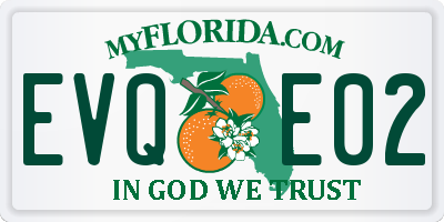 FL license plate EVQE02