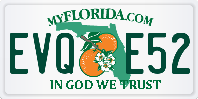 FL license plate EVQE52