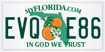 FL license plate EVQE86