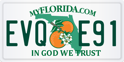 FL license plate EVQE91