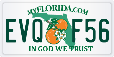 FL license plate EVQF56