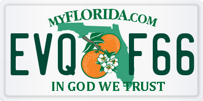 FL license plate EVQF66
