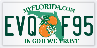 FL license plate EVQF95