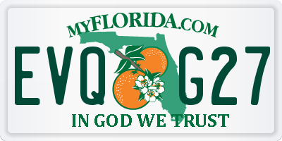 FL license plate EVQG27