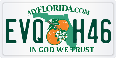 FL license plate EVQH46