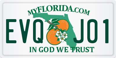 FL license plate EVQJ01