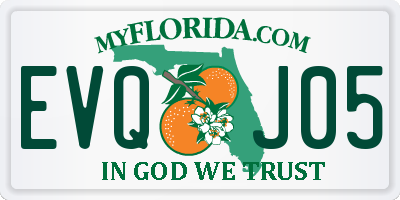 FL license plate EVQJ05