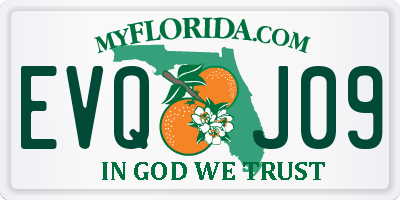 FL license plate EVQJ09