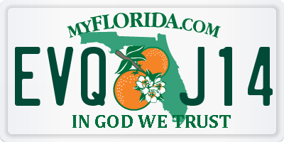 FL license plate EVQJ14