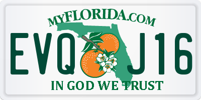 FL license plate EVQJ16
