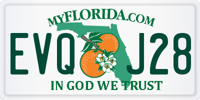FL license plate EVQJ28