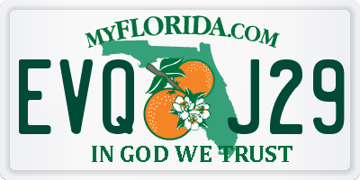 FL license plate EVQJ29