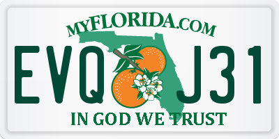 FL license plate EVQJ31