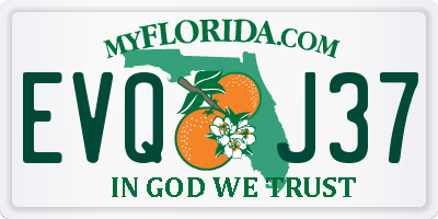 FL license plate EVQJ37