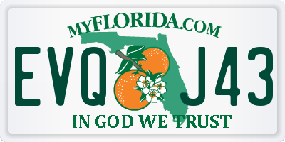 FL license plate EVQJ43