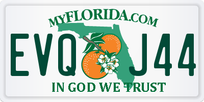 FL license plate EVQJ44