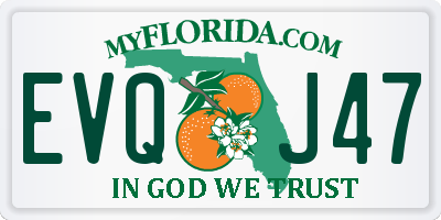 FL license plate EVQJ47