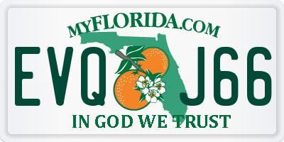 FL license plate EVQJ66