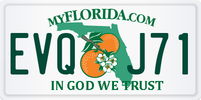 FL license plate EVQJ71