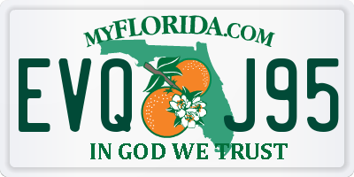 FL license plate EVQJ95