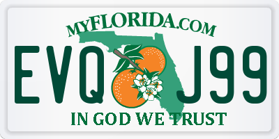 FL license plate EVQJ99