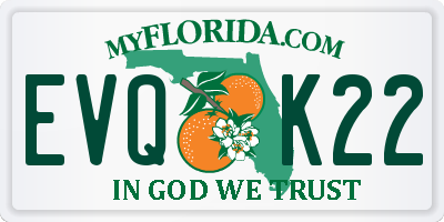 FL license plate EVQK22