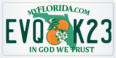 FL license plate EVQK23