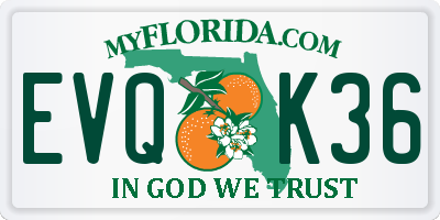 FL license plate EVQK36