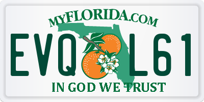FL license plate EVQL61