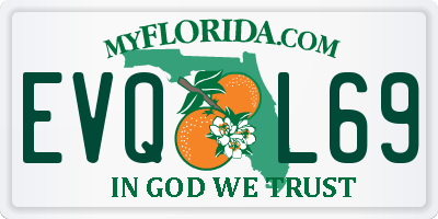 FL license plate EVQL69