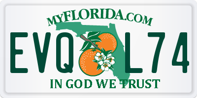 FL license plate EVQL74