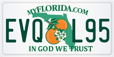 FL license plate EVQL95
