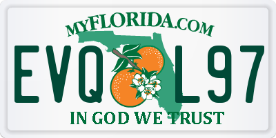 FL license plate EVQL97