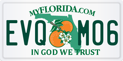 FL license plate EVQM06