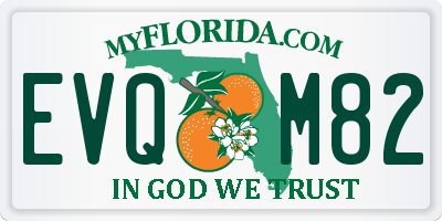 FL license plate EVQM82