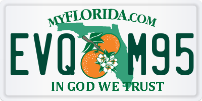 FL license plate EVQM95