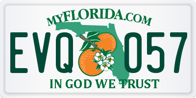 FL license plate EVQO57