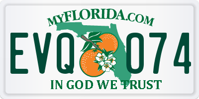 FL license plate EVQO74