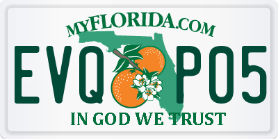 FL license plate EVQP05