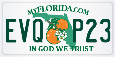 FL license plate EVQP23