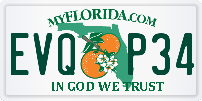 FL license plate EVQP34