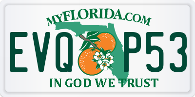 FL license plate EVQP53