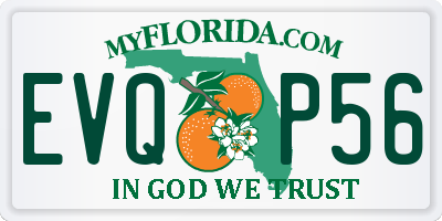 FL license plate EVQP56