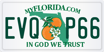 FL license plate EVQP66